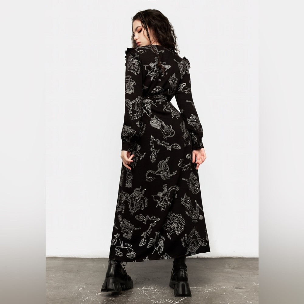 Disturbia Zodiac Maxi Wrap Dress US 10 / UK 14 - Picture 5 of 10